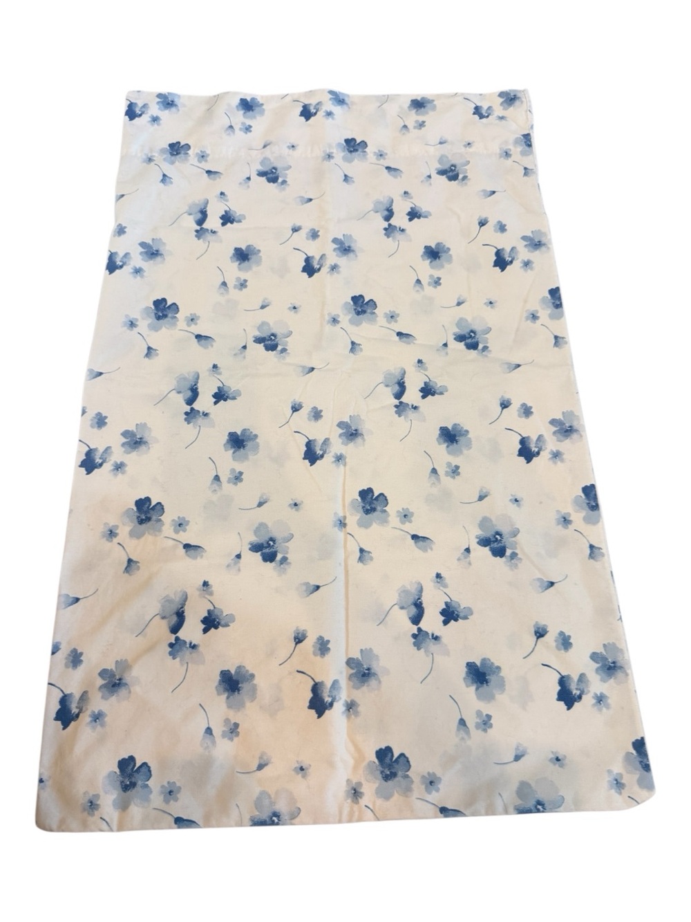 Vintage jcpenney Blue and Cream Floral Pillow Cover